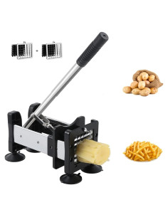 Cortador de Papas Fritas Redhoney Acero Inoxidable 1,27cm 0,95cm