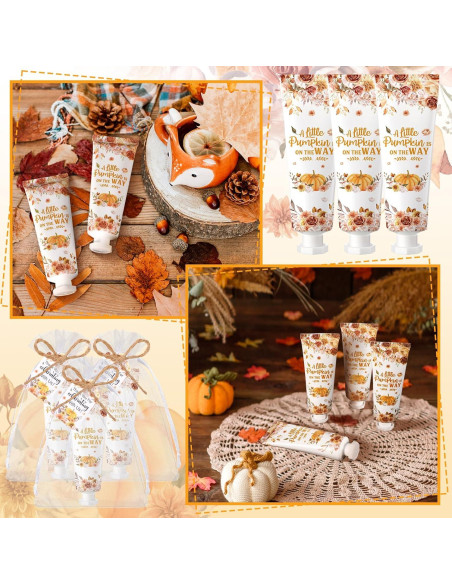 48 Sets de Crema de Manos Otoñal Dansib - Calabaza Floral 48 Sets de Crema de Manos Otoñal Dansib - Calabaza Floral