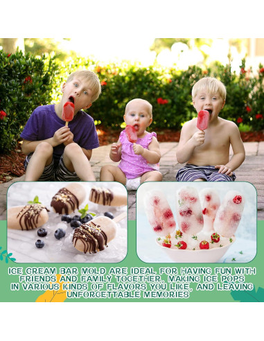 Set de Moldes para Cakesicle Irenare 12 Piezas Silicona