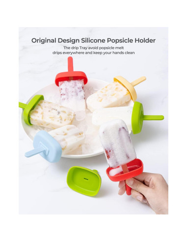 Moldes de Silicona para Paletas MEETRUE 10 Cavidades 120ml