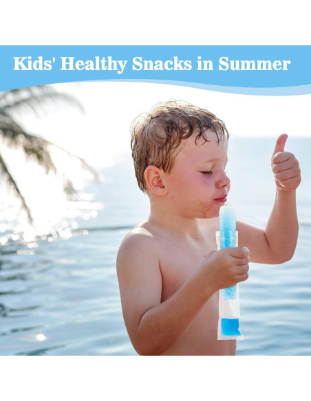 100 Bolsitas para Popsicle MAQIHAN 230ml Sin BPA 100 Bolsitas para Popsicle MAQIHAN 230ml Sin BPA