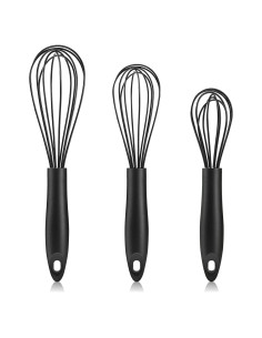 Juego de 3 Batidores de Silicona Cerpourt - Negro