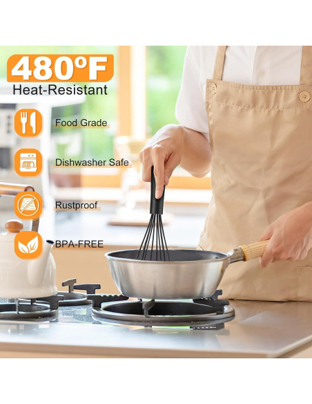 Juego de 3 Batidores de Silicona Cerpourt - Negro