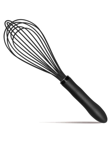 Batidor de Silicona TEEVEA 28 cm Resistente al Calor Negro