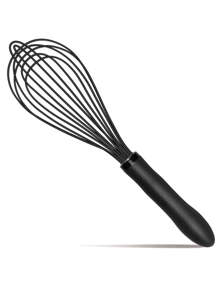 Batidor de Silicona TEEVEA 28 cm Resistente al Calor Negro