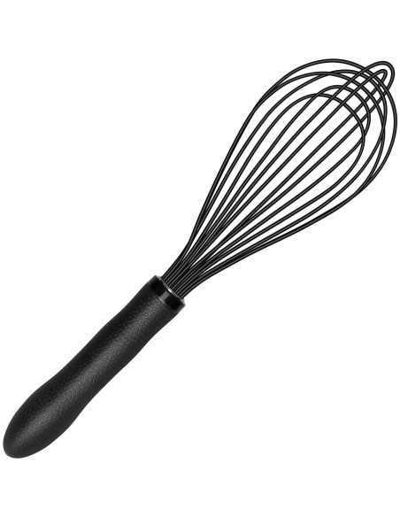 Batidor de Silicona TEEVEA 28 cm Resistente al Calor Negro