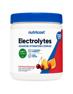Nutricost Complejo de Electrolitos en Polvo 120 Porciones Fruta Tropical
