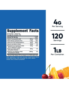 Nutricost Complejo de Electrolitos en Polvo 120 Porciones Fruta Tropical 2
