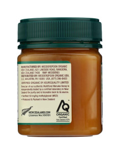 Miel de Manuka Orgánica Wedderspoon 50+ MGO 248g 2