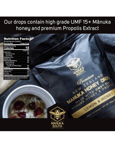 Gotas de Miel de Manuka UMF 15+ y Propóleos 25 Gotas