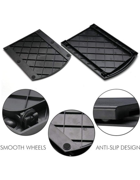 Bandeja deslizante para cafetera 30,5 cm ABS negro