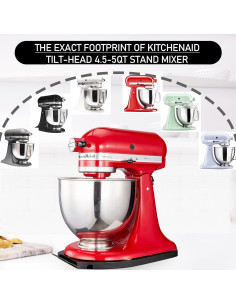 Bandeja Deslizante KitchenAid 4.5-5 Qt Negra con Ruedas 2