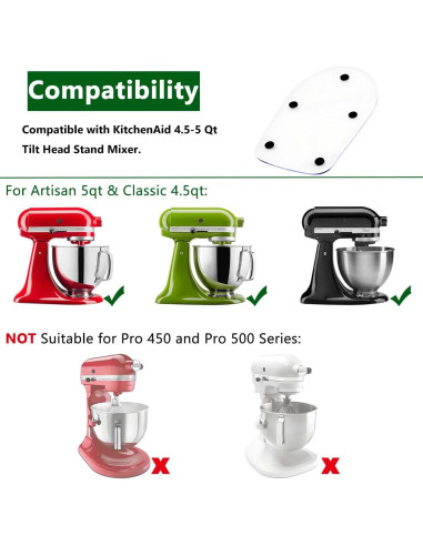 Bandeja Deslizante Diteje para KitchenAid 4.5-5 QT