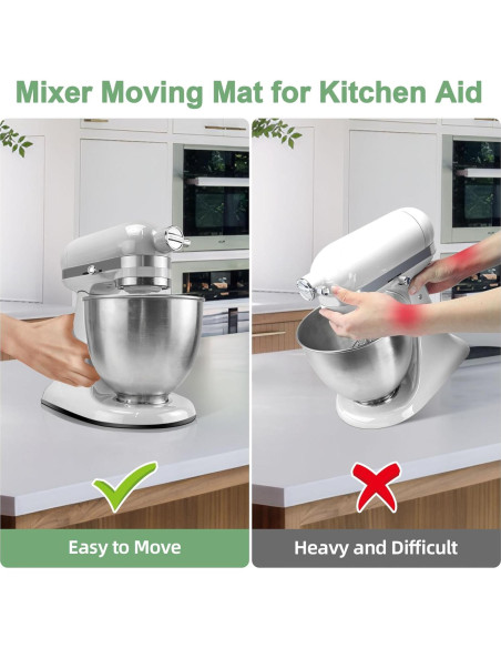 Alfombrilla deslizante KitchenAid 4.5 QT acrílica transparente