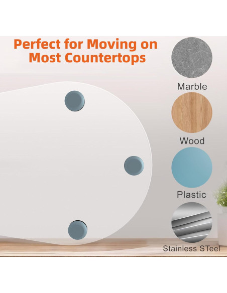 Alfombrilla deslizante KitchenAid 4.5 QT acrílica transparente