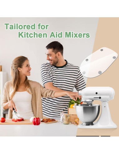 Alfombrilla deslizante KitchenAid 4.5 QT acrílica transparente