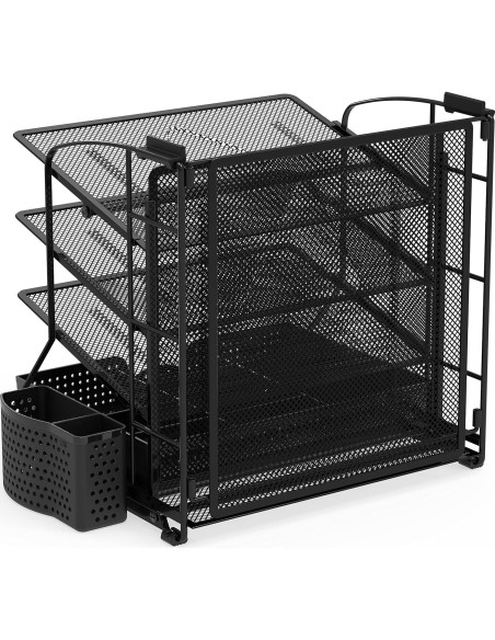 Organizador de Documentos Simple Houseware Negro 3 Niveles