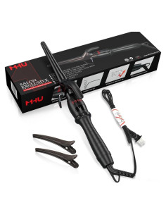 Rizador Cónico MHU PRO 1.5" con Pinza Corta y 9 Temperaturas