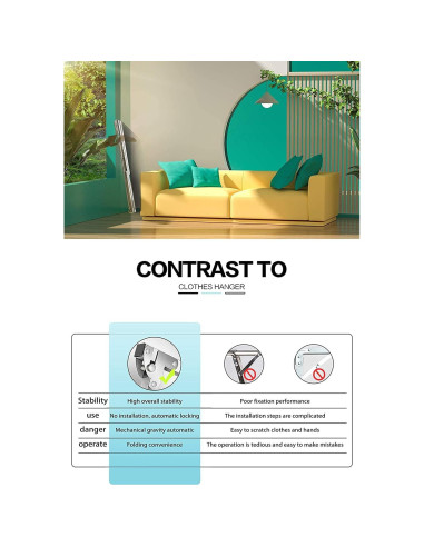 Estante Secador de Ropa AUGMIRR Acero Inoxidable 200 cm