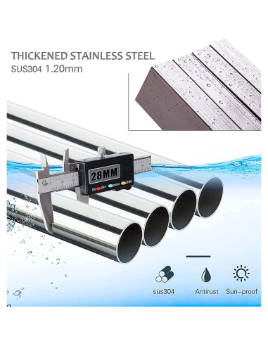 Estante Secador de Ropa AUGMIRR Acero Inoxidable 200 cm