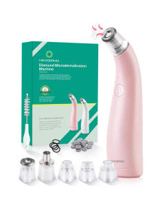 Máquina de Microdermoabrasión NEWDERMO 2-en-1 Rosa USB 2