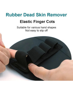 Guante Exfoliante de Goma Heeqinn 2 Piezas Grueso y Estándar 2