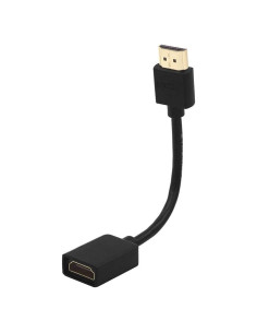 Adaptador HDMI Corto VCE Macho a Hembra 4K 3D 20cm