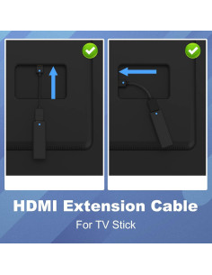 Adaptador HDMI Corto VCE Macho a Hembra 4K 3D 20cm 2