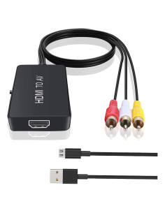 Adaptador HDMI a RCA TaiHuai 1080P Convertidor AV