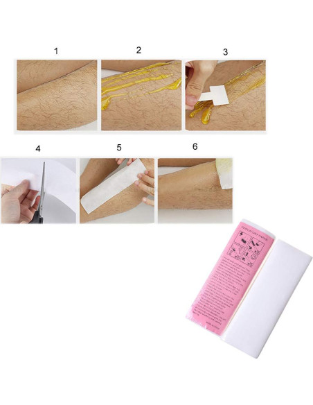 Cera Depilatoria BlingKingdom 100 Tiras para Cuerpo