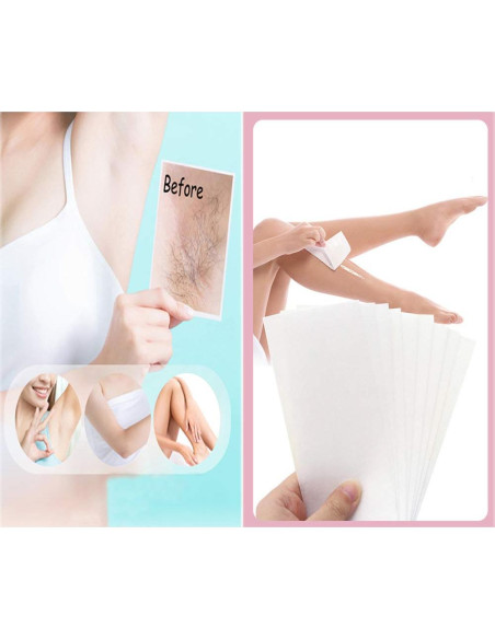 Cera Depilatoria BlingKingdom 100 Tiras para Cuerpo