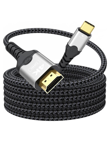 Cable USB C a HDMI 4K 15 pies VoroDcip - Compatible con MacBook, iPhone
