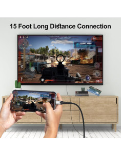 Cable USB C a HDMI 4K 15 pies VoroDcip - Compatible con MacBook, iPhone 2