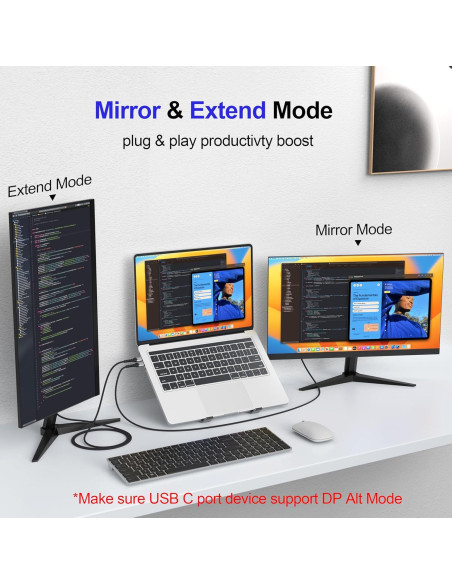 Cable USB C a HDMI 4K 15 pies VoroDcip - Compatible con MacBook, iPhone