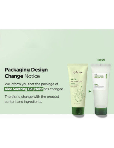 Gel Calmante de Aloe Vera IsNtree 150ml - Hidratante Piel Sensible