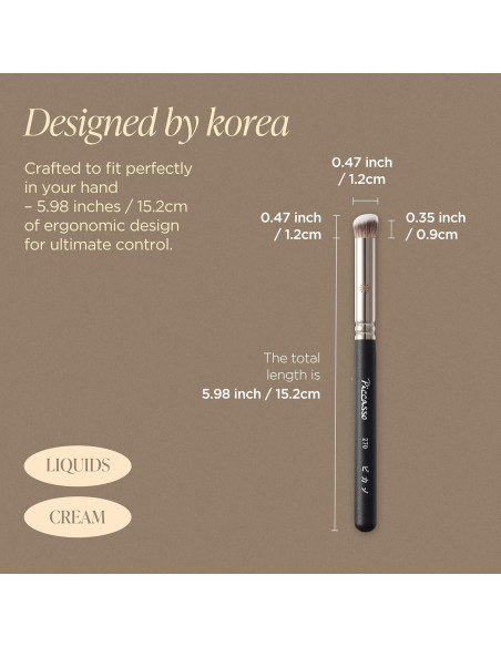 Brocha Corrector Piccasso Brush 21,17 cm para Maquillaje