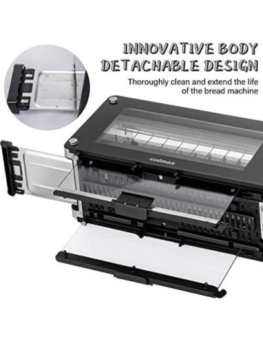 Tostadora de 2 Rebanadas CUSIMAX Acero Inoxidable con Ventana