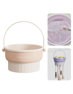 Alfombrilla Limpiadora de Brochas de Maquillaje Zhongren 3 en 1