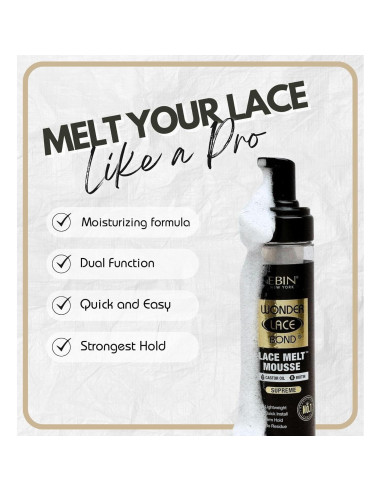 Mousse para Pelucas EBIN NEW YORK 240 ml con Biotina y Aceite de Ricino