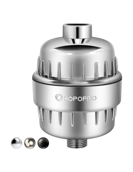 Filtro de Ducha HOPOPRO 18 Etapas Universal Cromo Filtro de Ducha HOPOPRO 18 Etapas Universal Cromo