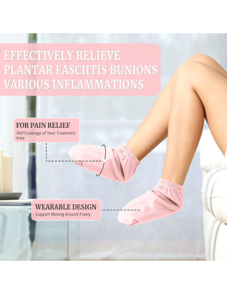 Calcetines de Aceite de Ricino Pedobi Rosa para Pies - Cuidado y Rehabilitación