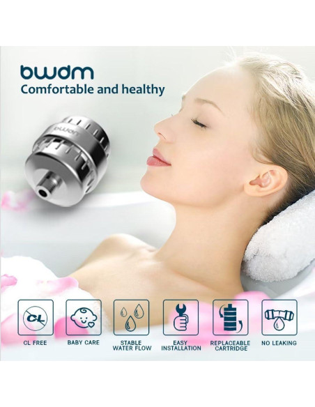 Filtro de Ducha BWDM 15 Etapas Vitamina C Cromo
