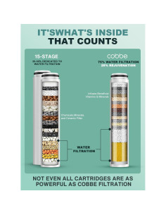 Filtros de Reemplazo Cobbe 2 Pack para Ducha - Elimina Cloro 2