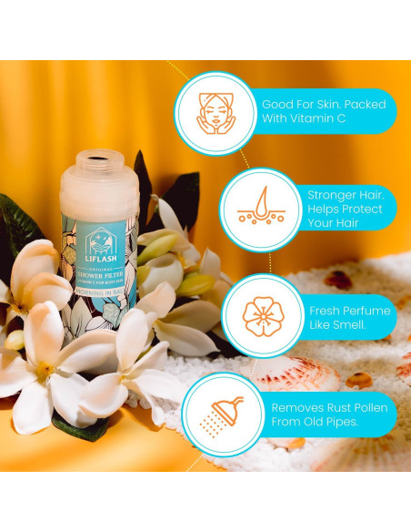 Filtro de Ducha Vitamina C LIFLASH Agua Dura 170g Aroma Bali