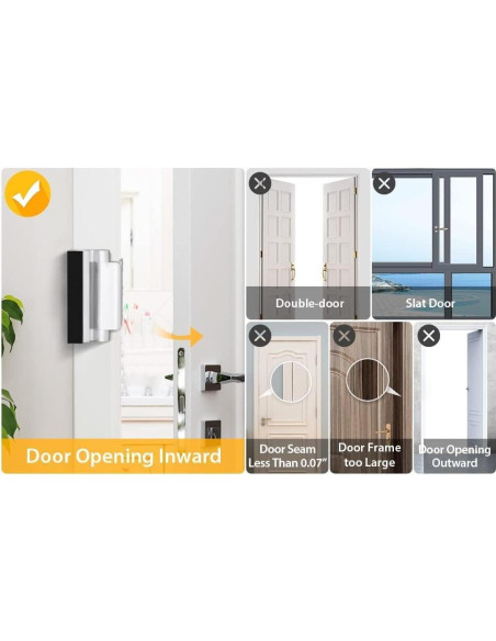 Cerradura de Seguridad EverPlus 3" para Puerta Interior - 2 Pzas