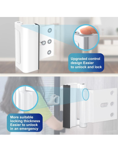Cerradura de Refuerzo AceMining para Puerta 362 kg Seguridad