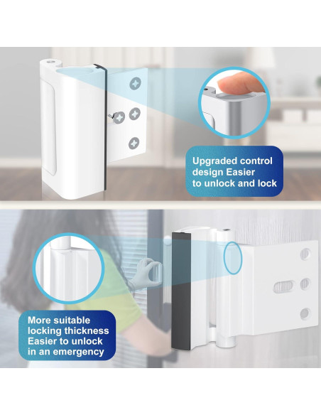 Cerradura de Refuerzo AceMining para Puerta 362 kg Seguridad Cerradura de Refuerzo AceMining para Puerta 362 kg Seguridad