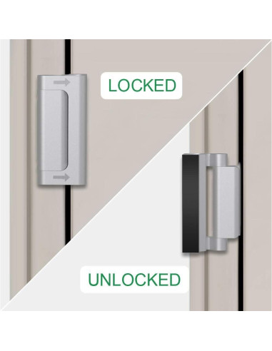 Cerradura de Seguridad WINONLY 3 Paquetes Refuerzo Metal 800 lbs