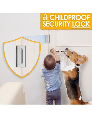 Cerradura de Seguridad EverPlus 3" para Puerta Interior - 2 Pzas