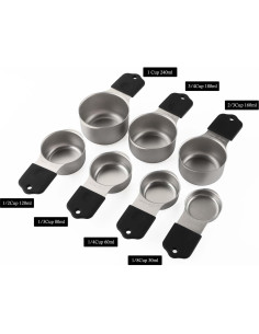 Juego de Tazas y Cucharas Medidoras Magnéticas Turewin 2